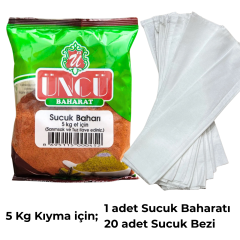 5 KG TOKAT BEZ SUCUK SETİ SUCUK BAHARATI, SUCUK BEZİ