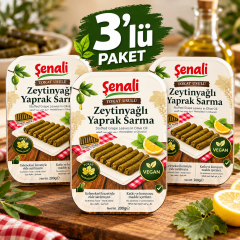 TOKAT USULÜ ZEYTİNYAĞLI YAPRAK SARMA 200 GR 3 ADET